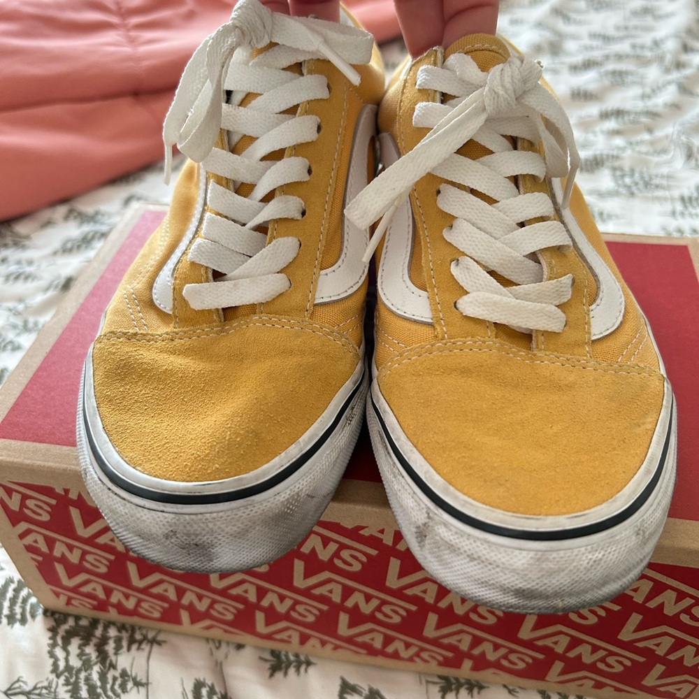 Vans Mustard Sneakers with White Accents